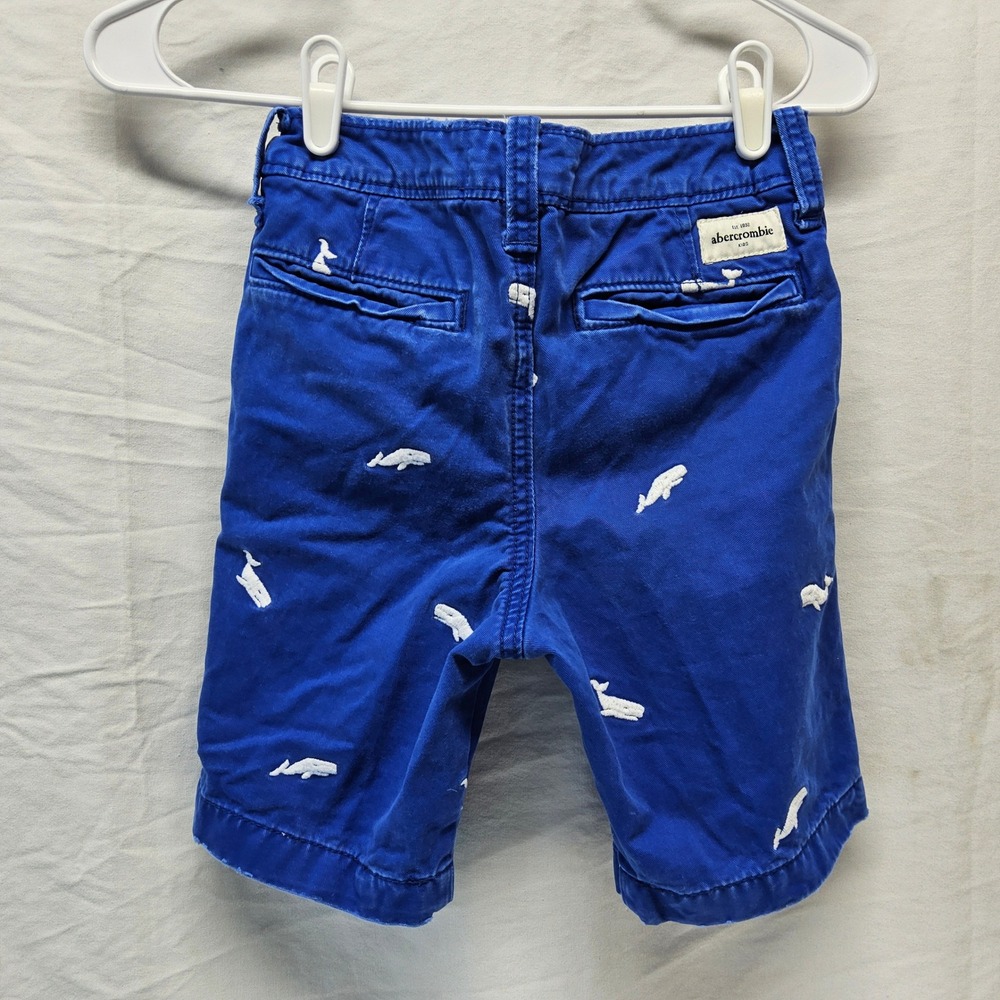 Abercrombie Kids Childrens Place Shorts Boys Size 8 Blue Whale Chino 2 Pack - Picture 4 of 8